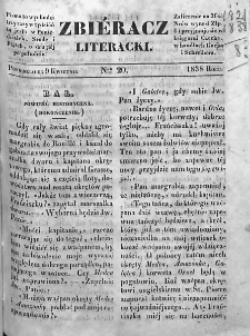 Zbieracz Literacki i Polityczny. 1838. T. II, nr 20
