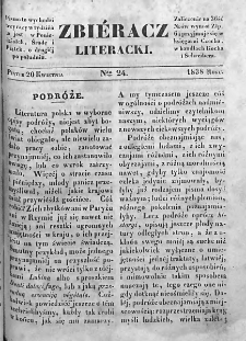 Zbieracz Literacki i Polityczny. 1838. T. II, nr 24