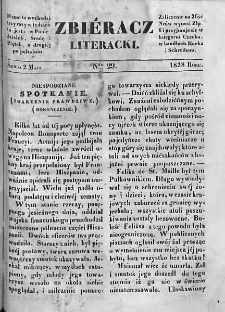 Zbieracz Literacki i Polityczny. 1838. T. II, nr 29