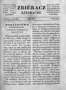 Zbieracz Literacki i Polityczny. 1838. T. II, nr 34