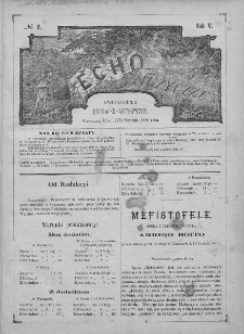 Echo Muzyczne : dwutygodnik artystyczno - literacki. 1881. T. 5, nr 2