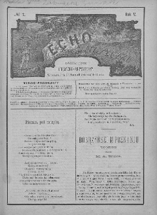 Echo Muzyczne : dwutygodnik artystyczno - literacki. 1881. T. 5, nr 7