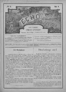 Echo Muzyczne : dwutygodnik artystyczno - literacki. 1881. T. 5, nr 11