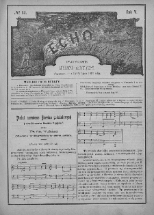 Echo Muzyczne : dwutygodnik artystyczno - literacki. 1881. T. 5, nr 14