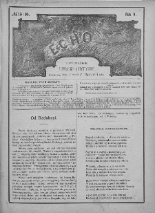 Echo Muzyczne : dwutygodnik artystyczno - literacki. 1881. T. 5, nr 15-16