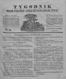 Tygodnik Rolniczo-Technologiczny. T.1. 1835. Nr 6