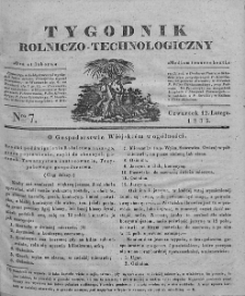 Tygodnik Rolniczo-Technologiczny. T.1. 1835. Nr 7