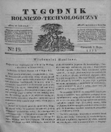 Tygodnik Rolniczo-Technologiczny. T.1. 1835. Nr 19
