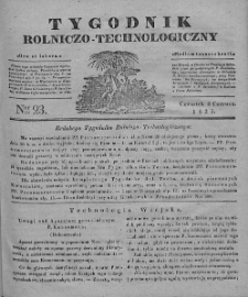 Tygodnik Rolniczo-Technologiczny. T.1. 1835. Nr 23