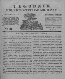 Tygodnik Rolniczo-Technologiczny. T.1. 1835. Nr 33
