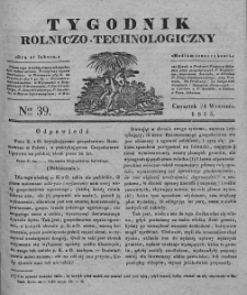 Tygodnik Rolniczo-Technologiczny. T.1. 1835. Nr 39