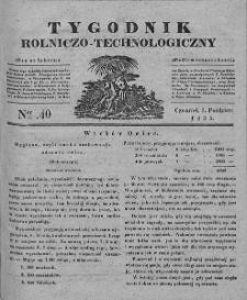Tygodnik Rolniczo-Technologiczny. T.1. 1835. Nr 40