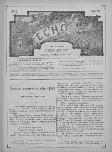 Echo Muzyczne : dwutygodnik artystyczno - literacki. 1882. T. 6, nr 2