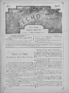Echo Muzyczne : dwutygodnik artystyczno - literacki. 1882. T. 6, nr 7