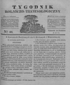 Tygodnik Rolniczo-Technologiczny. T.1. 1835. Nr 44