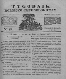 Tygodnik Rolniczo-Technologiczny. T.1. 1835. Nr 48