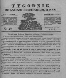 Tygodnik Rolniczo-Technologiczny. T.1. 1835. Nr 49