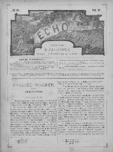 Echo Muzyczne : dwutygodnik artystyczno - literacki. 1882. T. 6, nr 19