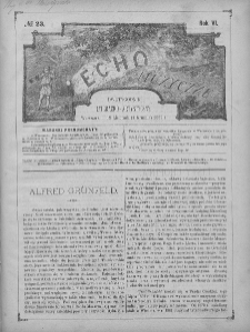 Echo Muzyczne : dwutygodnik artystyczno - literacki. 1882. T. 6, nr 23