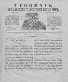 Tygodnik Rolniczo-Technologiczny. T.2. 1836. Nr 13
