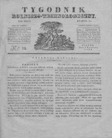 Tygodnik Rolniczo-Technologiczny. T.2. 1836. Nr 15
