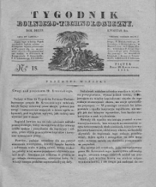 Tygodnik Rolniczo-Technologiczny. T.2. 1836. Nr 18