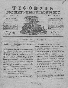 Tygodnik Rolniczo-Technologiczny. T.2. 1836. Nr 27