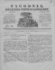 Tygodnik Rolniczo-Technologiczny. T.2. 1836. Nr 29