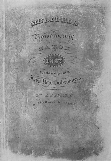 Melitele : noworocznik wydany przez Antoniego Edwarda Odyńca. 1837