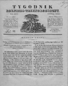 Tygodnik Rolniczo-Technologiczny. T.2. 1836. Nr 31