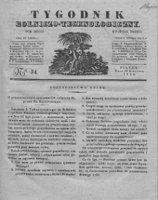 Tygodnik Rolniczo-Technologiczny. T.2. 1836. Nr 34