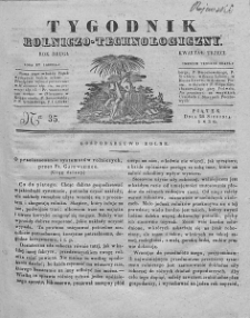 Tygodnik Rolniczo-Technologiczny. T.2. 1836. Nr 35