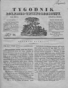 Tygodnik Rolniczo-Technologiczny. T.2. 1836. Nr 36
