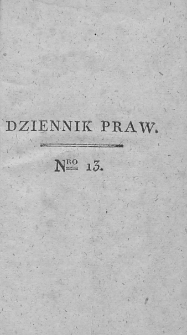 Dziennik Praw. T. II. 1810, nr 13