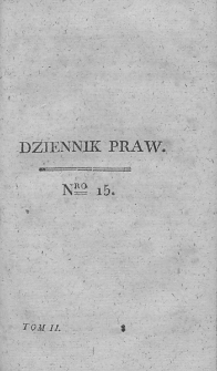 Dziennik Praw. T. II. 1810, nr 15