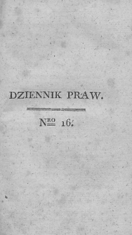 Dziennik Praw. T. II. 1810, nr 16
