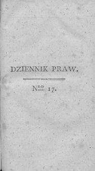 Dziennik Praw. T. II. 1810, nr 17