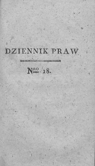 Dziennik Praw. T. II. 1810, nr 18