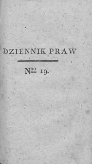 Dziennik Praw. T. II. 1810, nr 19