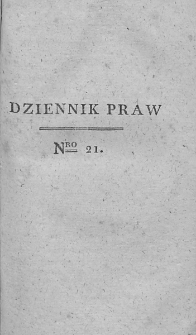 Dziennik Praw. T. II. 1810, nr 21