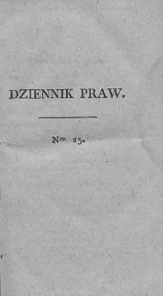 Dziennik Praw. T. III. 1811, nr 25
