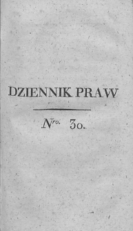 Dziennik Praw. T. III. 1811, nr 30