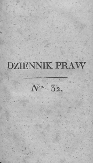 Dziennik Praw. T. III. 1811, nr 32