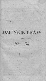Dziennik Praw. T. III. 1811, nr 34