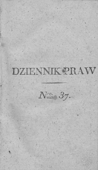 Dziennik Praw. T. IV. 1812, nr 37