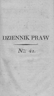 Dziennik Praw. T. IV. 1812, nr 41
