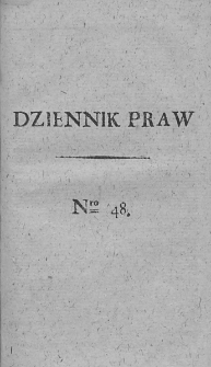 Dziennik Praw. T. IV. 1812, nr 48