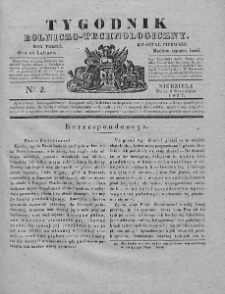 Tygodnik Rolniczo-Technologiczny. T.3. 1837. Nr 2