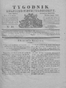 Tygodnik Rolniczo-Technologiczny. T.3. 1837. Nr 10