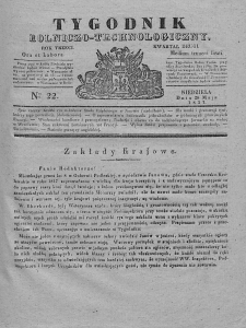 Tygodnik Rolniczo-Technologiczny. T.3. 1837. Nr 22